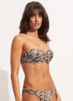 Poolside Bustier Bandeau - Sepia 7 Poolside Bustier Bandeau - Sepia -WaveLuxe Store 30574 954 Sepia 3