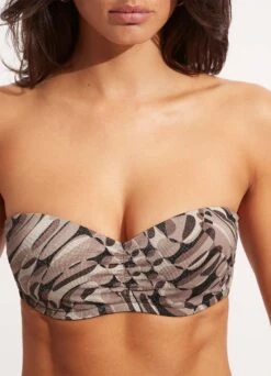 Poolside Bustier Bandeau - Sepia 9 Poolside Bustier Bandeau - Sepia -WaveLuxe Store 30574 954 Sepia 5