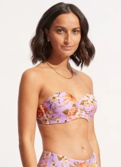 Paradise Garden Bustier Bandeau - Lilac -WaveLuxe Store 30574 960 Lilac 3