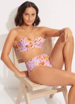 Paradise Garden Bustier Bandeau - Lilac -WaveLuxe Store 30574 960 Lilac 6