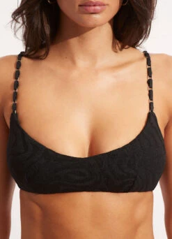 Second Wave Bralette - Black -WaveLuxe Store 31173 968 Black 5