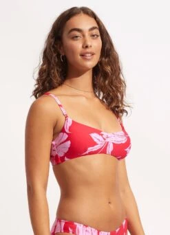 Fleur De Bloom Bralette - Chilli Red -WaveLuxe Store 31173 983 Chilli 20Red 3
