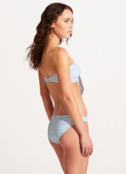 Summer Crush Twist Tie Front Bandeau - Powder Blue -WaveLuxe Store 31187 035 PowderBlue 6