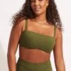 Willow Tank Bra- Avocado