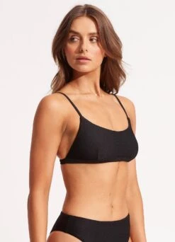 Essentials Bralette- Black -WaveLuxe Store 31232 640 Black 3