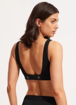 Seafolly Collective Tank Bra - Black 9 Seafolly Collective Tank Bra - Black -WaveLuxe Store 31254 942 Black 4