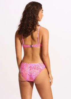 Sea Skin Ring Front Bralette Bikini Top - Fuchsia Rose 8 Sea Skin Ring Front Bralette Bikini Top - Fuchsia Rose -WaveLuxe Store 31369 064 FuchsiaRos 6