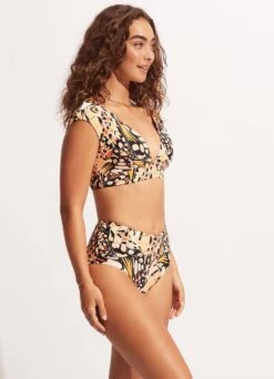 Take Flight Cap Sleeve Top - Mandarin -WaveLuxe Store 31376 914 Mandarin 5