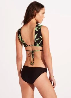 Palm Paradise Crop Top - Black -WaveLuxe Store 31451 028 Black 6