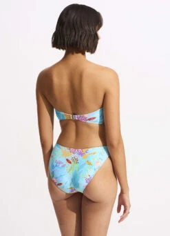 Under The Sea Twist Bandeau Bikini Top - Blue Mist -WaveLuxe Store 33261 061 Blue 20Mist 6