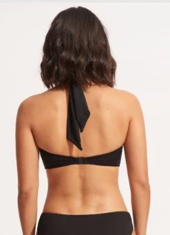Seafolly Collective Halter Bandeau - Black -WaveLuxe Store 33816 942 Black 4