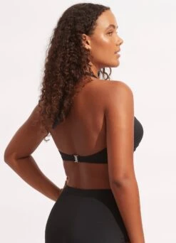 Seafolly Collective Halter Bandeau - Black -WaveLuxe Store 33816 942 Black 9