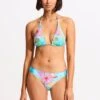 Under The Sea Reversible Hipster Bikini Bottom - Blue Mist