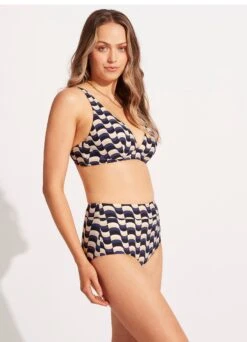 Modern Take High Waisted Bikini Bottom - Black -WaveLuxe Store 40558 021 Black 5