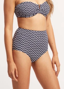 Sienna High Waisted Pant - True Navy -WaveLuxe Store 40558 976 True 20Navy 4