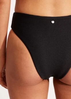 Essentials High Rise Pant - Black -WaveLuxe Store 40609 640 Black 7