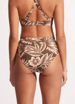 Island In The Sun High Waist Wrap Front Pant - Tiramisu -WaveLuxe Store 40643 946 Tiramisu 5