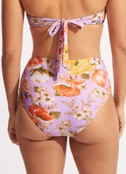 Paradise Garden High Waisted Pant - Lilac -WaveLuxe Store 40646 960 Lilac 4