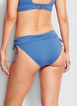 Seafolly Ruched Side Hipster - Marina Blue -WaveLuxe Store 40647 065 MarinaBlu 5