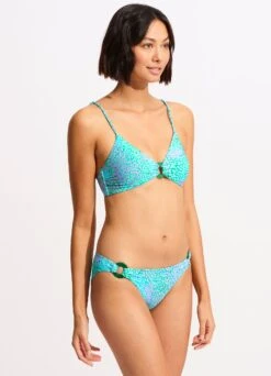 Sea Skin Trim Side Hipster Bikini Bottom - Vivid Green -WaveLuxe Store 40667 064 VividGreen 5