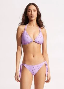 Paradise Garden Hipster Tie Side - Lilac Spot