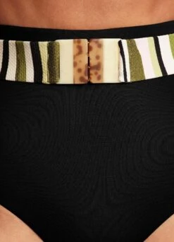 Sun Stripe High Waisted Pant With Belt - Avocado -WaveLuxe Store 40686 947 Avocado 6