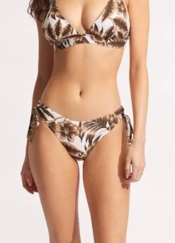 Island In The Sun Loop Tie Side Pant - Ecru -WaveLuxe Store 40692 946 Ecru 3