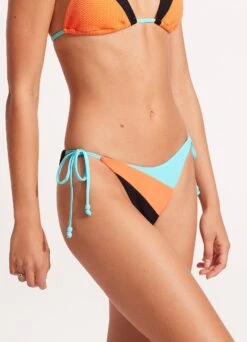 Slice Of Splice Tie Side Bikini Bottom - Black 10 Slice Of Splice Tie Side Bikini Bottom - Black -WaveLuxe Store 40696 990 Black 4