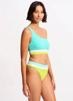 Slice Of Splice High Waisted Bikini Bottom - Lime Burst 7 Slice Of Splice High Waisted Bikini Bottom - Lime Burst -WaveLuxe Store 40697 990 LimeBurst 5