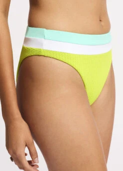 Slice Of Splice High Waisted Bikini Bottom - Lime Burst 9 Slice Of Splice High Waisted Bikini Bottom - Lime Burst -WaveLuxe Store 40697 990 LimeBurst 7