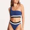 Slice Of Splice High Waisted Bikini Bottom - Ultramarine