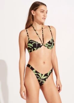 Palm Paradise High Cut Rio Pant - Black 8 Palm Paradise High Cut Rio Pant - Black -WaveLuxe Store 40707 028 Black 5