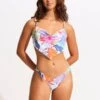 Under The Sea High Cut Rio Bikini Bottom - White