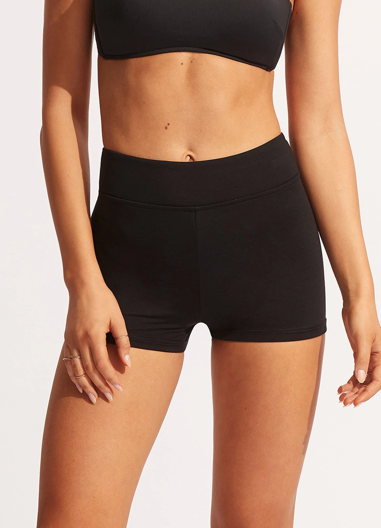 Seafolly Collective Boyleg Pant - Black 2 Seafolly Collective Boyleg Pant - Black - Image 2