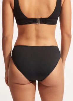 Seafolly Collective Twist Band Hipster -WaveLuxe Store 44320 942 Black 5