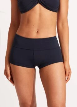 Seafolly Collective Roll Top Boyleg -WaveLuxe Store 44399 942 True 20Navy 3