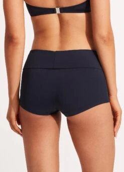Seafolly Collective Roll Top Boyleg -WaveLuxe Store 44399 942 True 20Navy 5