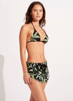 Palm Paradise Boardshort - Black 7 Palm Paradise Boardshort - Black -WaveLuxe Store 60240 028 Black 5